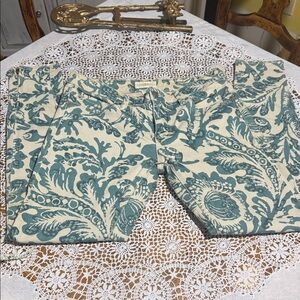 Denim & Supply Ralph Lauren Green and Cream Skinny Jeans